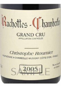 Ruchottes Chambertin G.Roumier Vintage_001