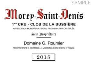 Morey Saint Denis 1er Clos de la Bussiere G.Roumier year_001